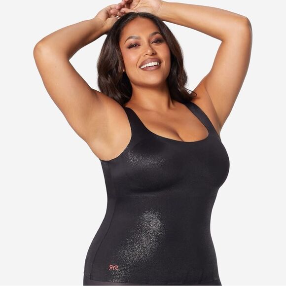 Ruby Ribbon Midnight Glitz Shape Tank Level 3 Support size 42 NWOT New Years - Picture 6 of 8